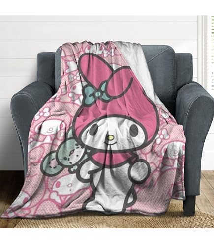 Amazon｜毛布 かわいい マイメロ ブランケット フランネル ひざ掛け